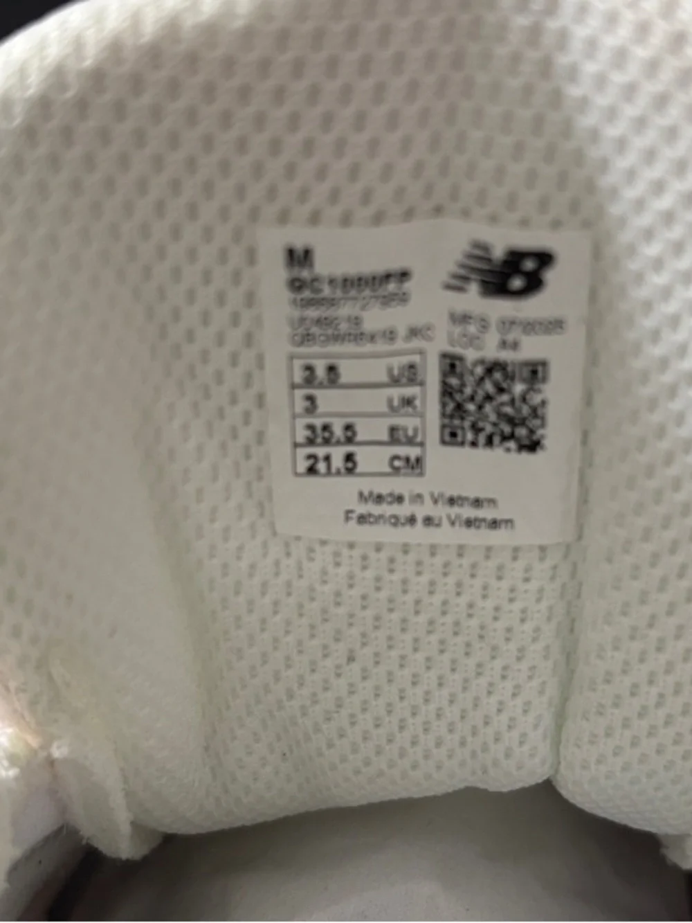 New Balance Kids Peach and Beige Athletic Sneakers